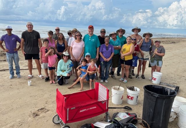 Aug 4 Beach Clean Up Quintana, Texas